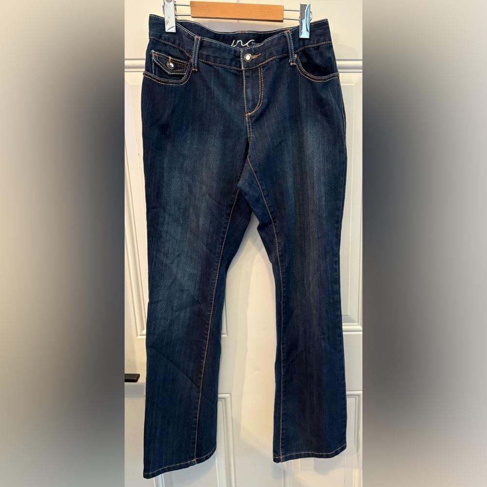 Women's INC Curvy Bootcut Blue Jeans
